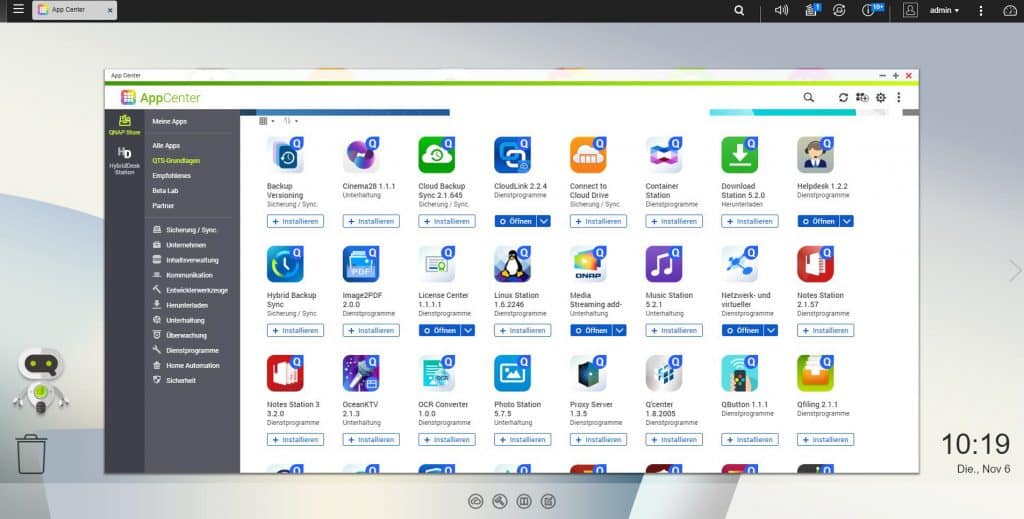 QNAP TS-251B Apps QNAP TS-251B Programme