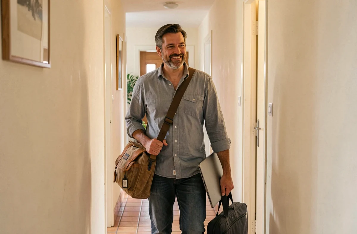 Technicien de LG Services 92 arrivant au domicile d'un client pour un dépannage informatique dans les Hauts-de-Seine